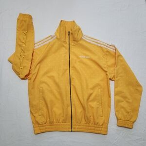Adidas HUMAN RACE Embriodery Zip Up Track Jacket Sz M Golden Yellow Pharrell